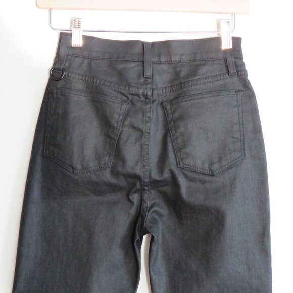 SIMON MILLER X PARAMOUNT GREASE 'Greasy' Black Coated Skinny Jeans - Size 25 - Picture 9 of 15